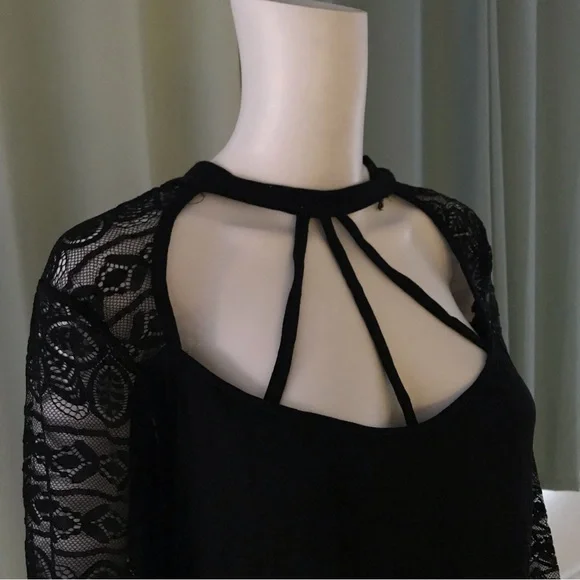 Sexy lace raglan sleeve tshirt - Picture 3 of 5